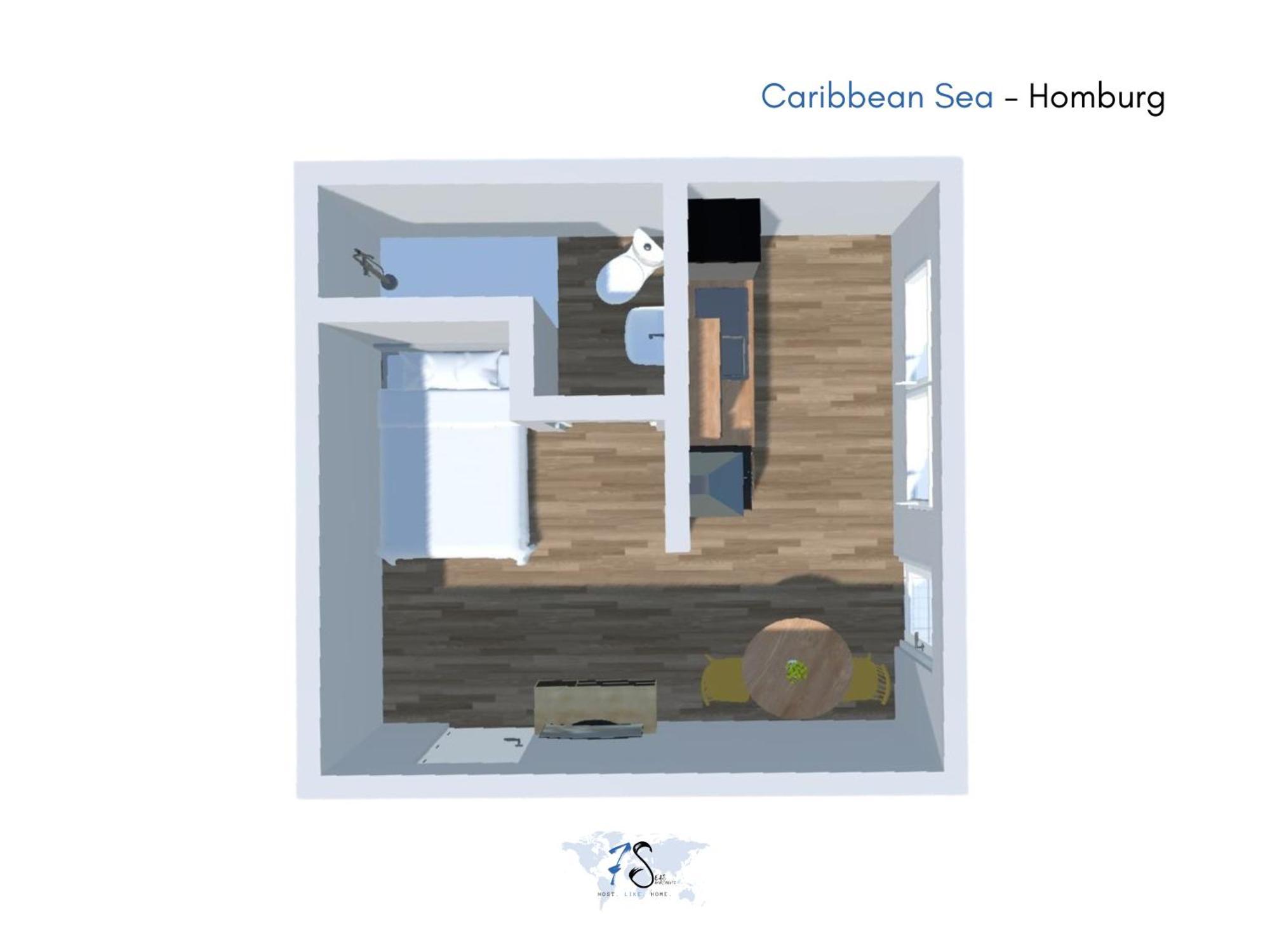 7Seas Boutique Aparthotel Homburg - Stilvoll, Digital & Ideal Fuer Familie & Business Bilik gambar
