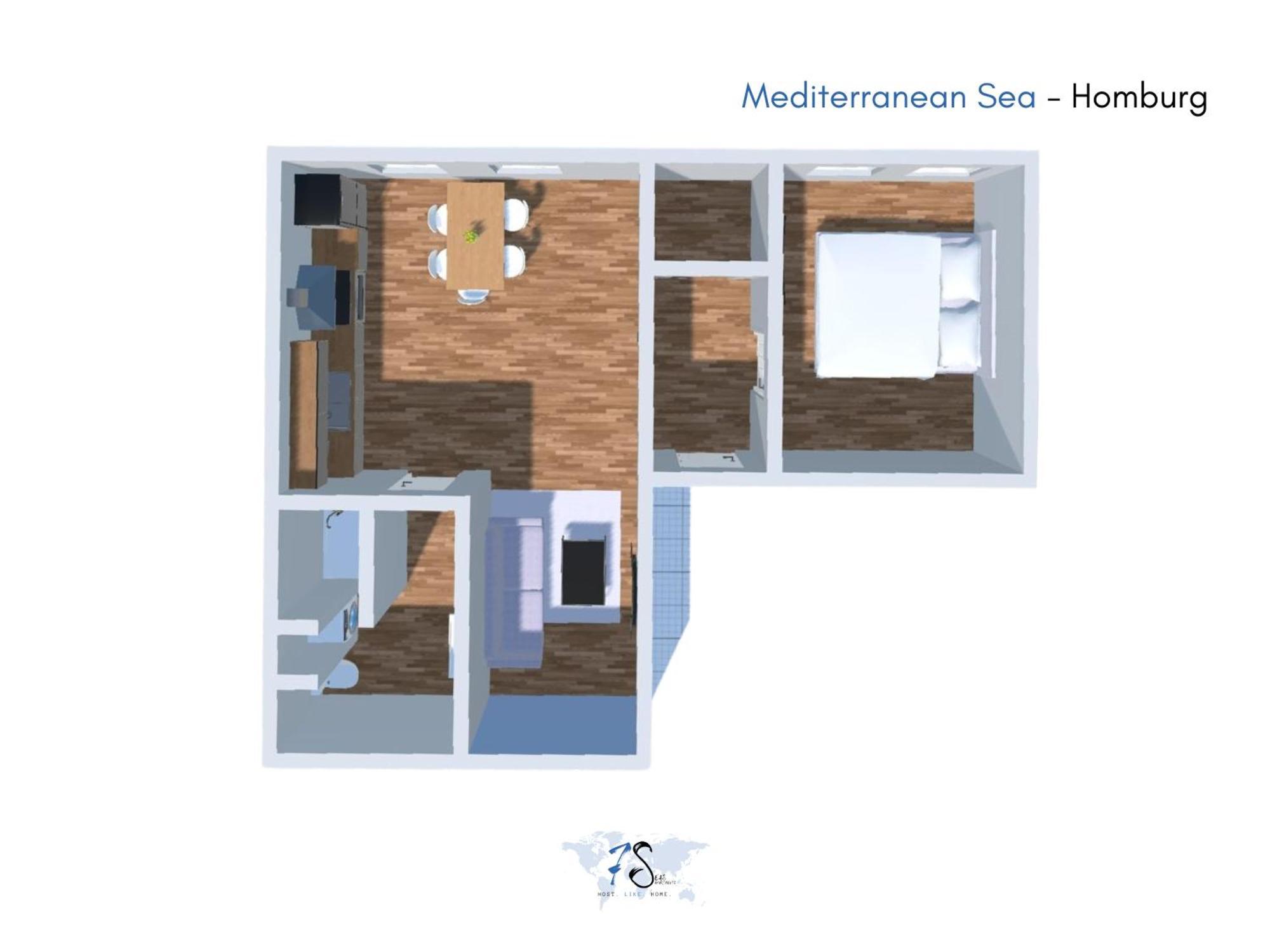 7Seas Boutique Aparthotel Homburg - Stilvoll, Digital & Ideal Fuer Familie & Business Bilik gambar